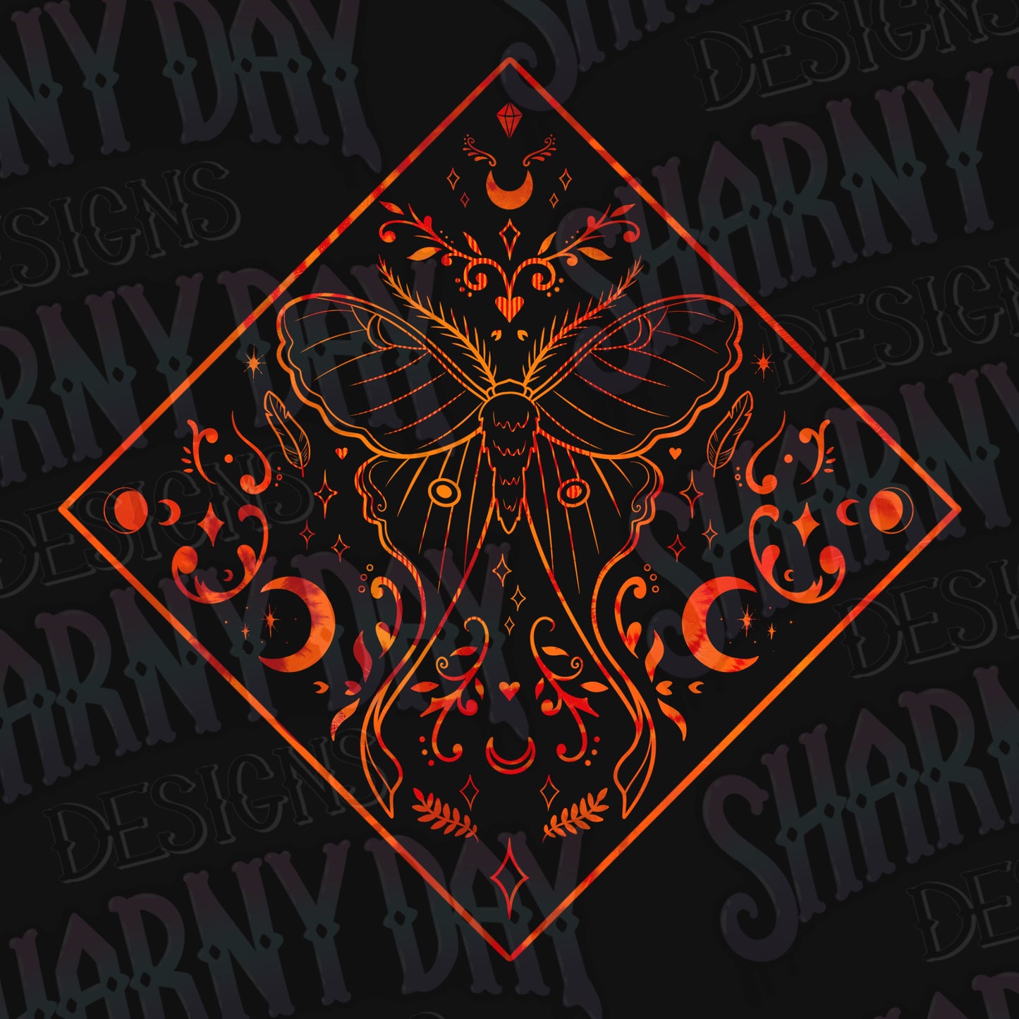 Luna Moth Lines non-exclusive PNG