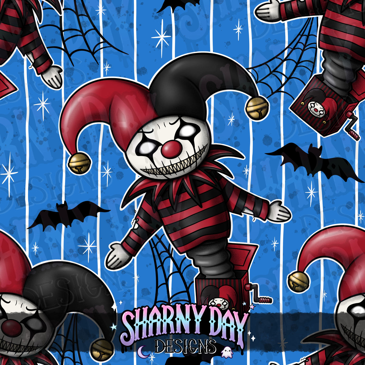 HEXTOBER - Jack Out Of The Box - Exclusive Seamless Pattern Design