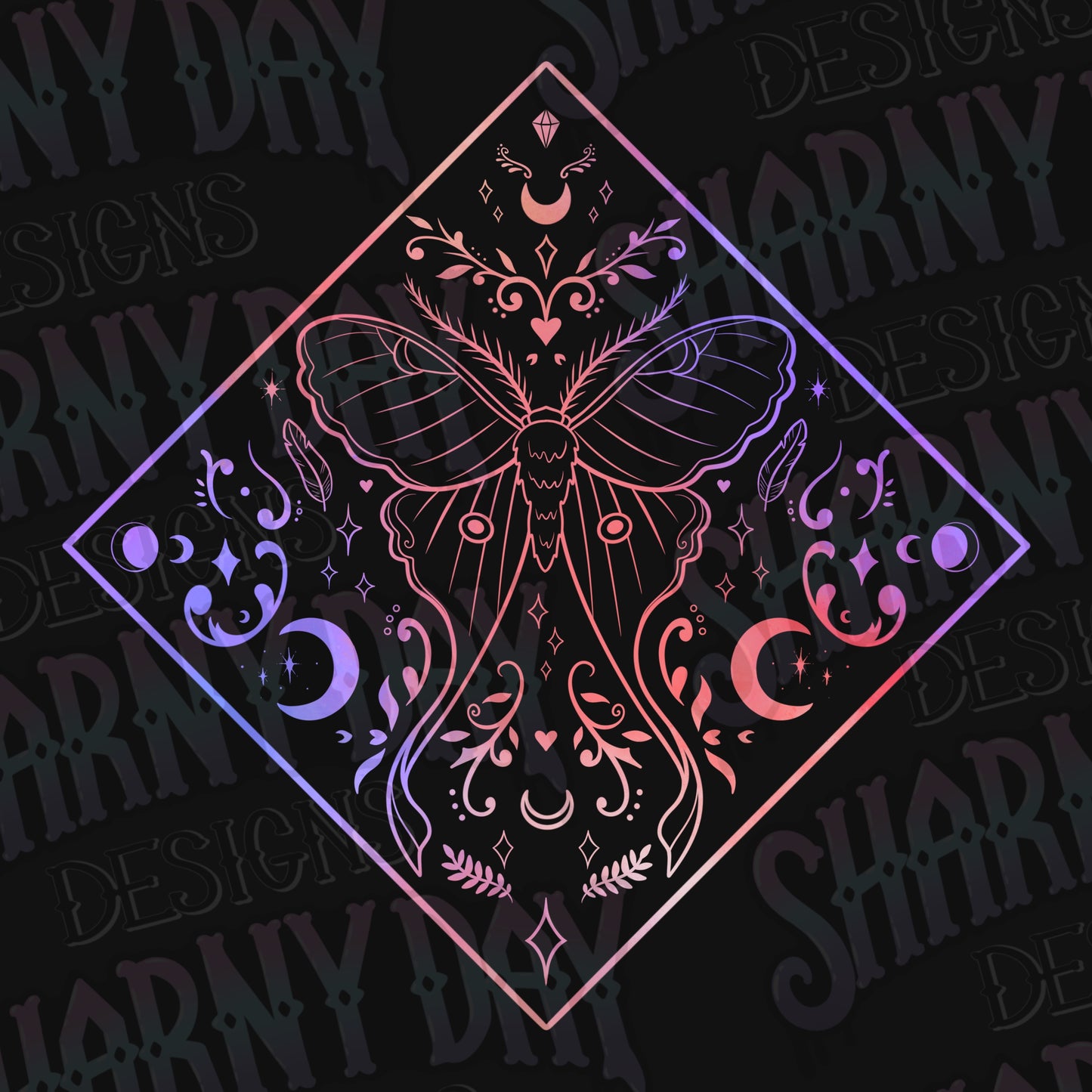 Luna Moth Lines non-exclusive PNG