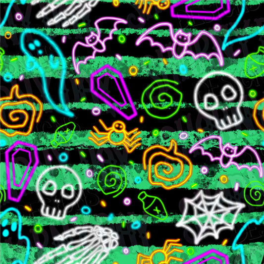 Neon Nightmare Exclusive Seamless Pattern