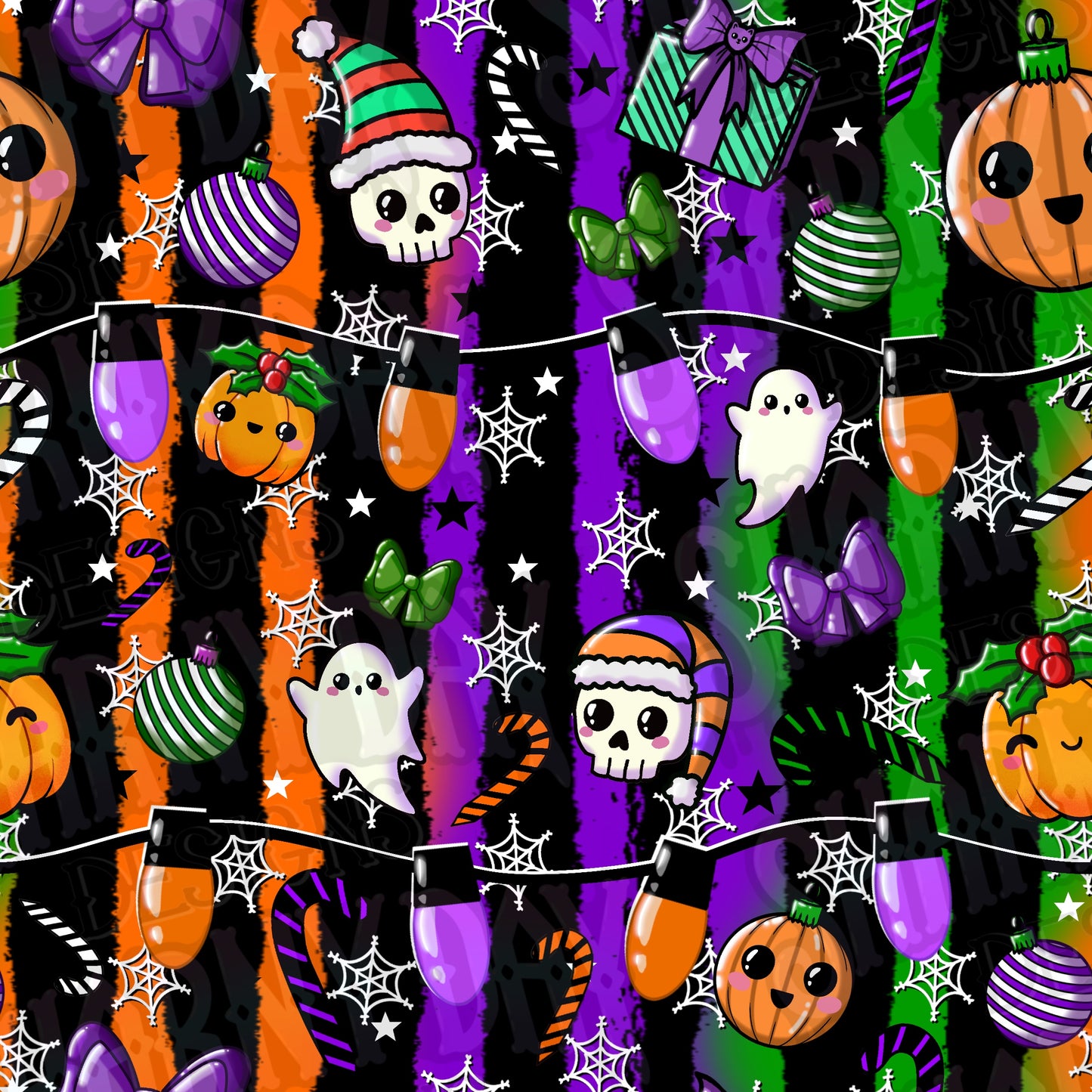 Frightening Festivities Exclusive Seamless Pattern