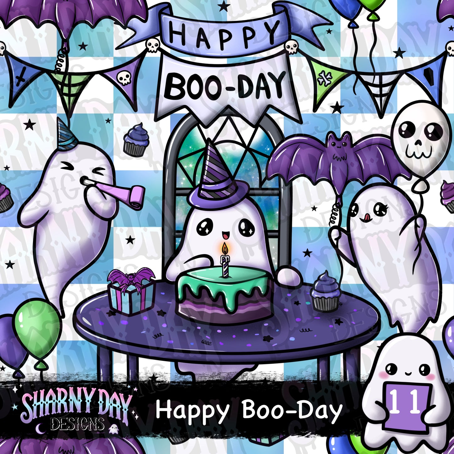 Happy Boo-Day Exclusive Seamless Pattern