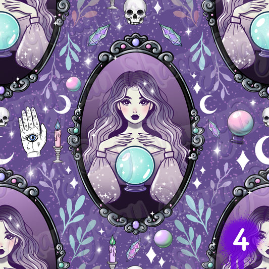 Fortune Teller Exclusive Seamless Pattern