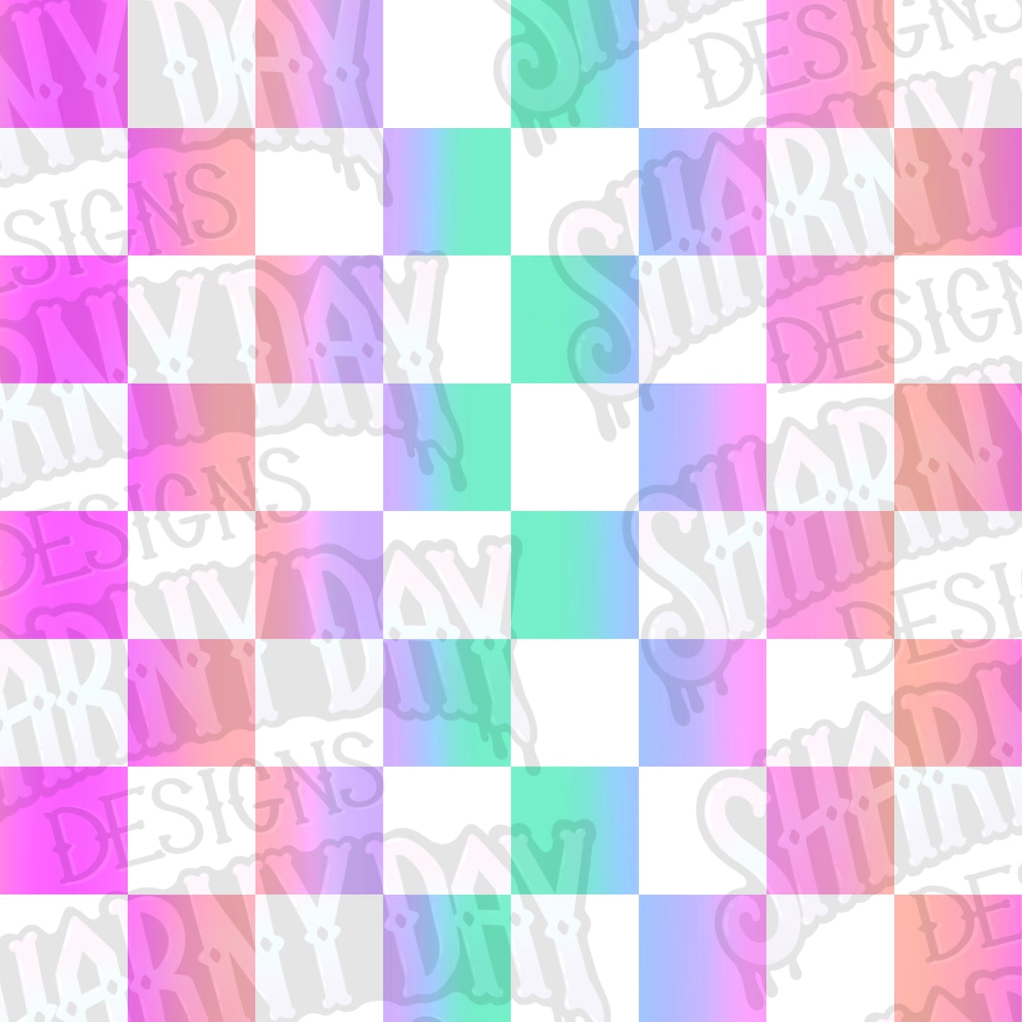 Pastel Checkered Non-exclusive Seamless Patterns Bundle of 10