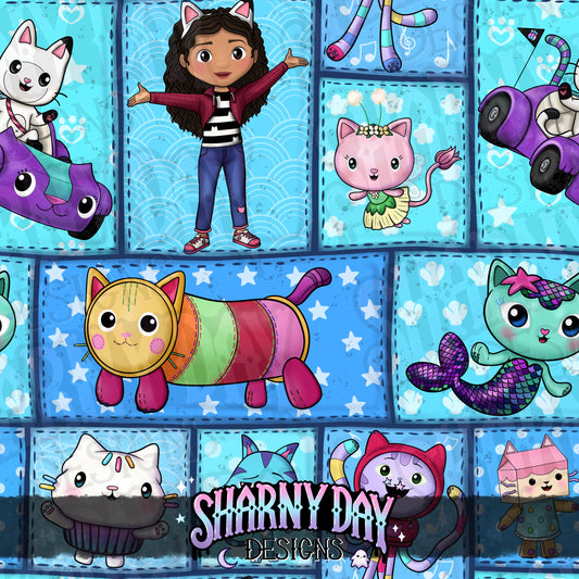 Gabby Girl & Friends non-exclusive Seamless Pattern Design