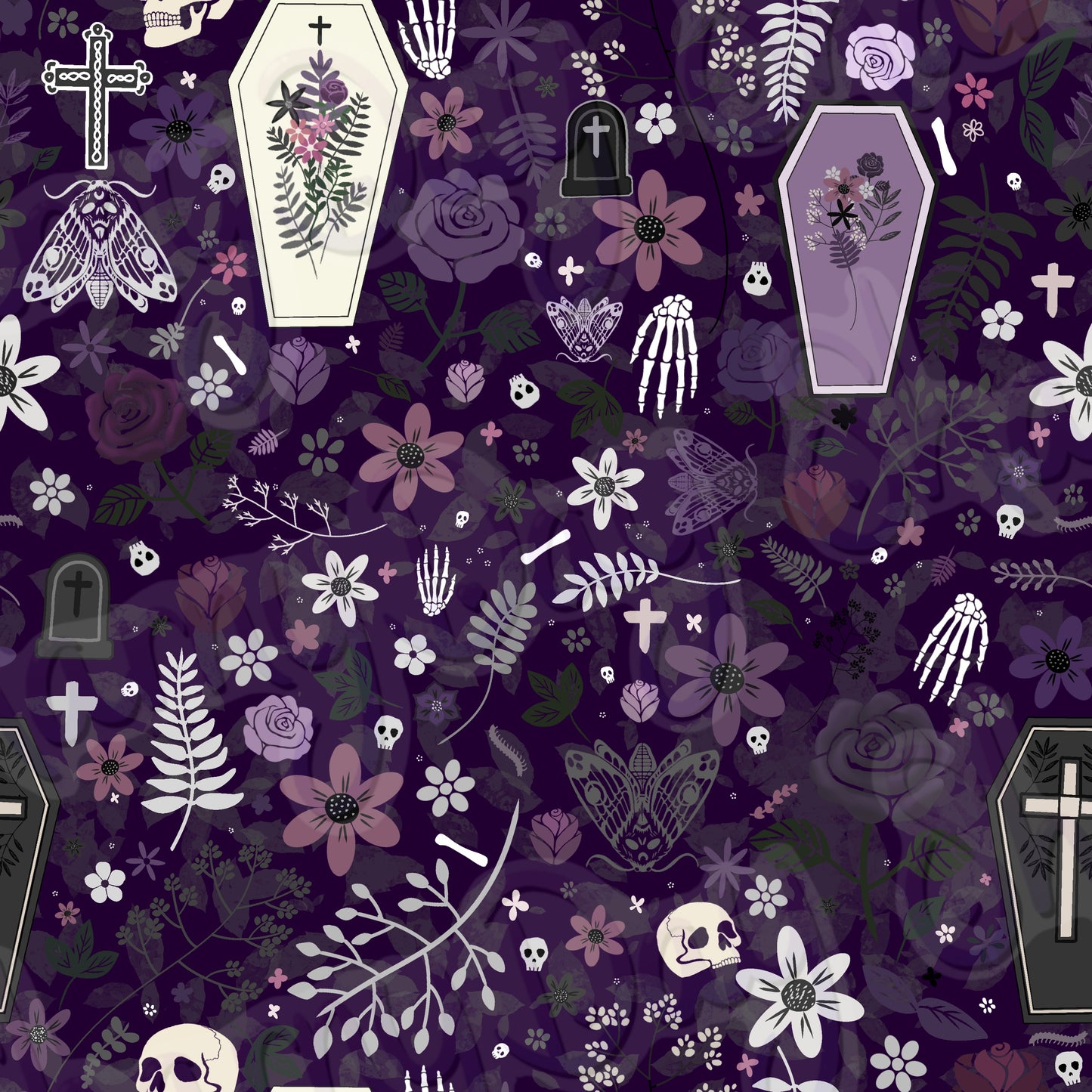 Graveyard Floral Exclusive Seamless Pattern Design