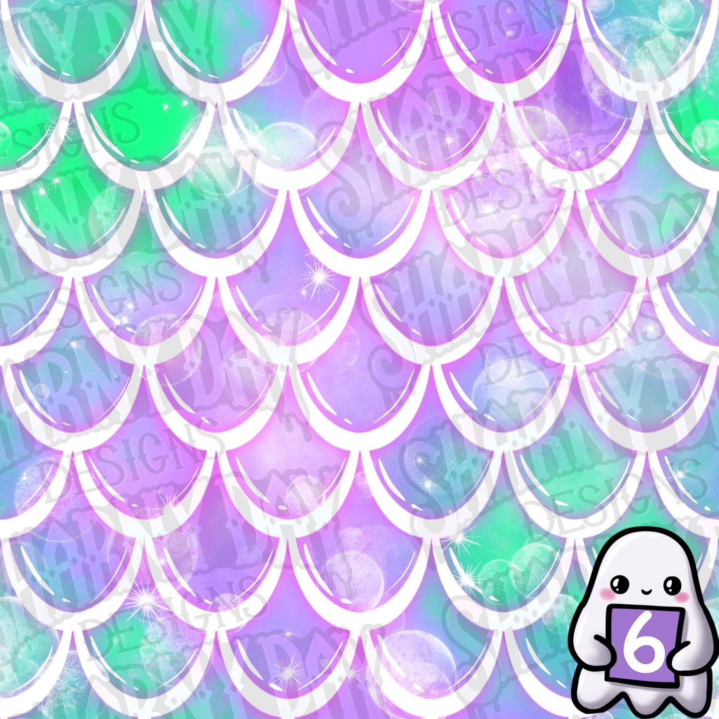 Mermaid Scales Exclusive Seamless Pattern