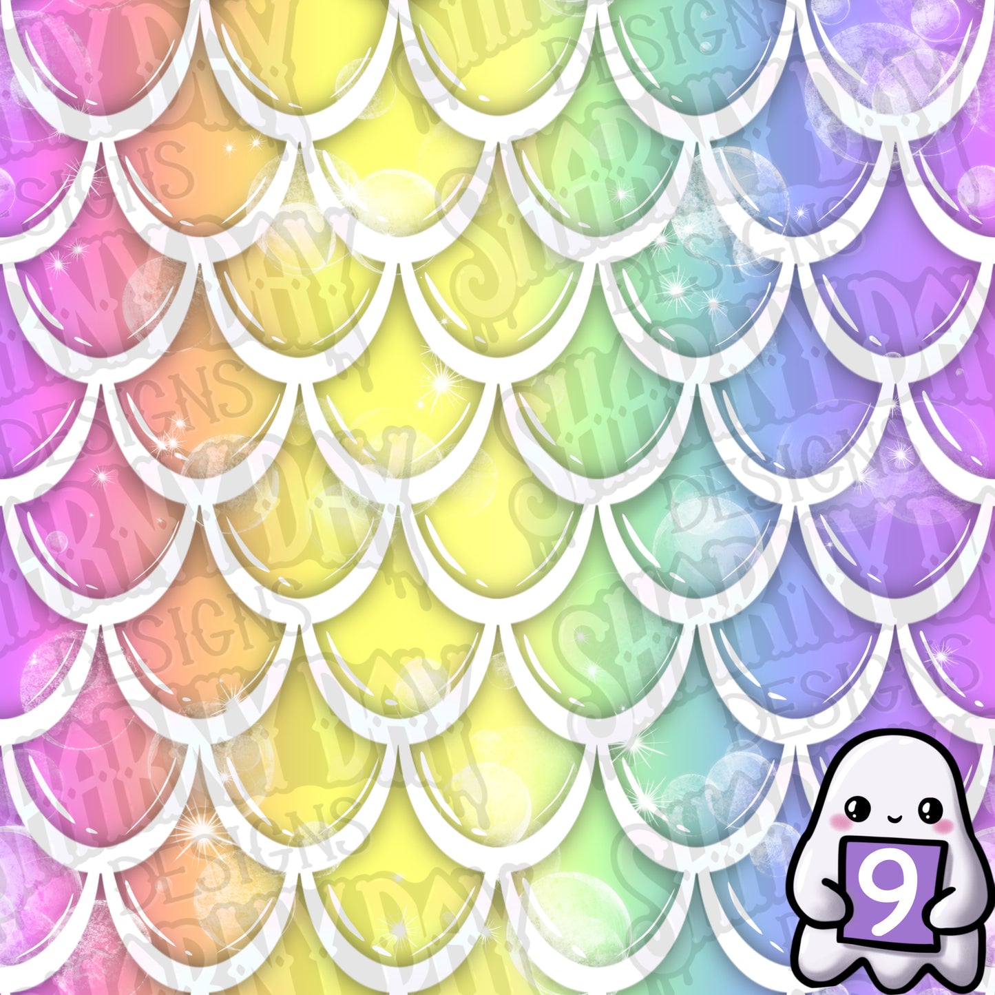 Mermaid Scales Exclusive Seamless Pattern