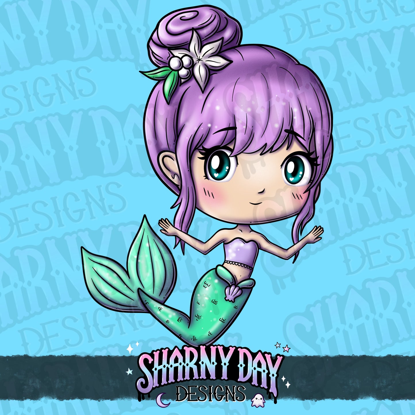 Kawaii Mermaid Friends non-exclusive PNG