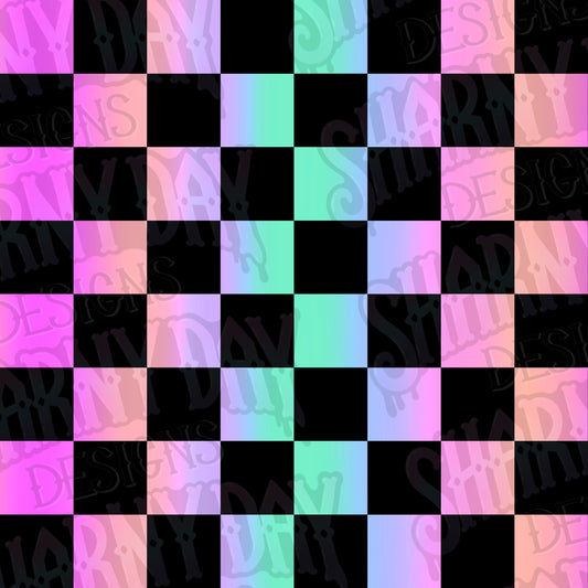 Pastel Checkered Non-exclusive Seamless Patterns Bundle of 10