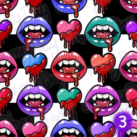 Blood Lust Exclusive Seamless Pattern
