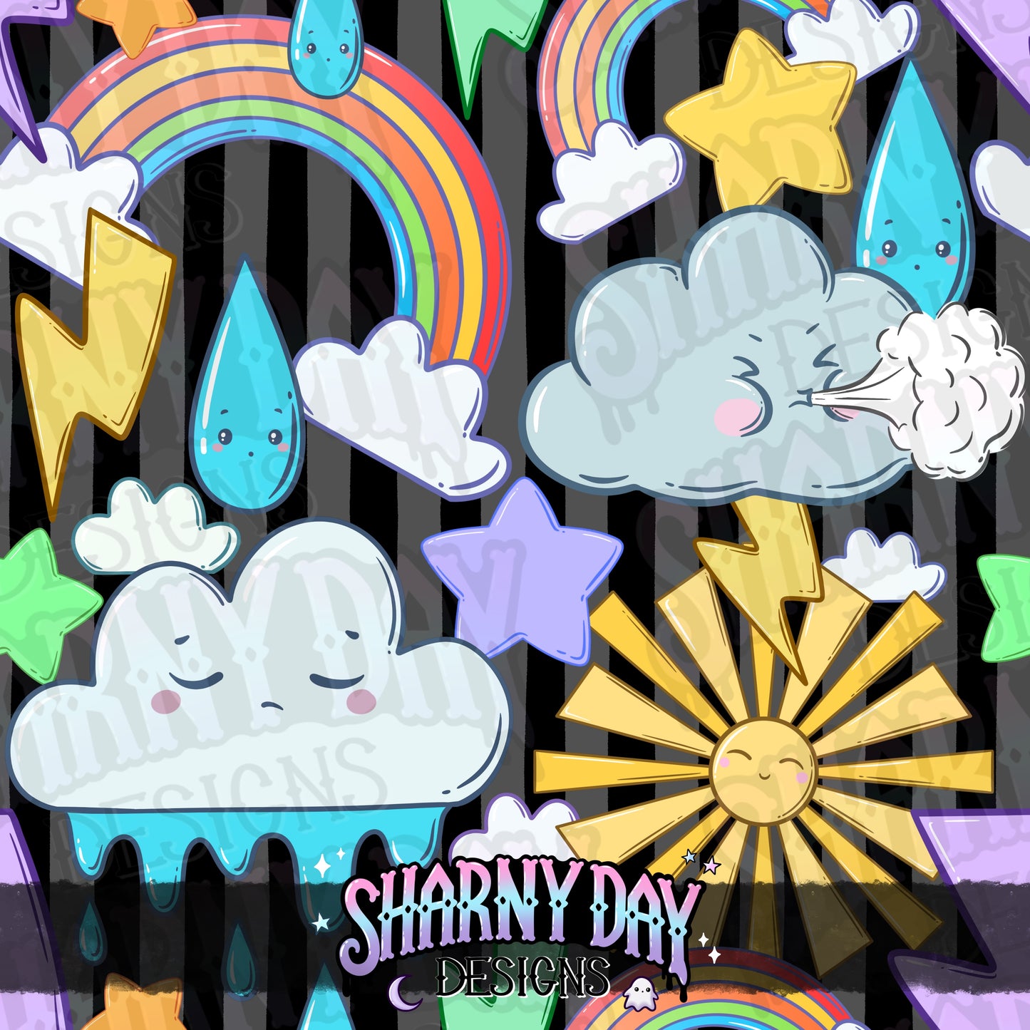 Decora Weather Seamless Pattern Design