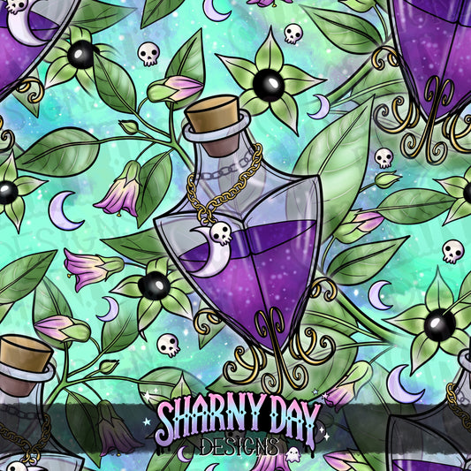 HEXTOBER - Belladonna Limited Exclusive Seamless Pattern