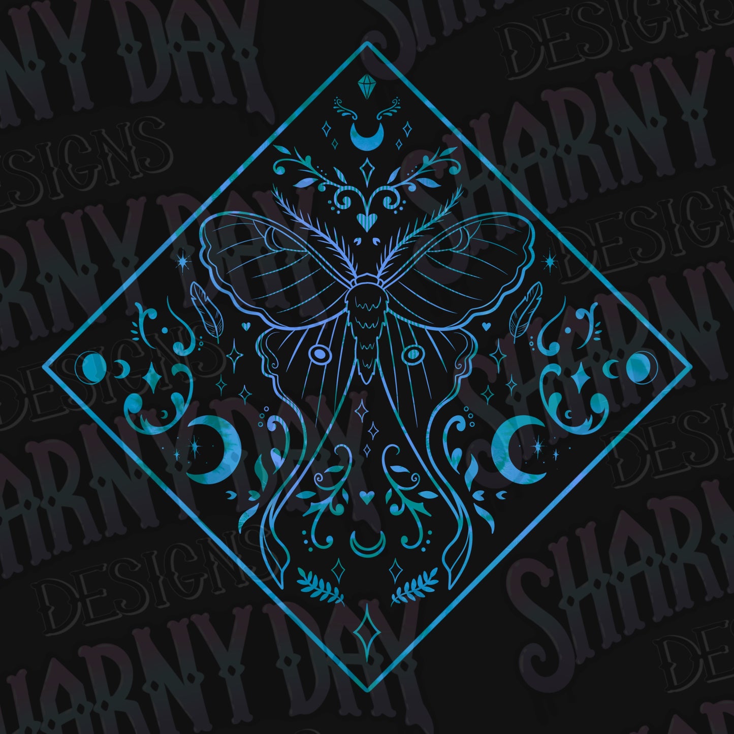 Luna Moth Lines non-exclusive PNG