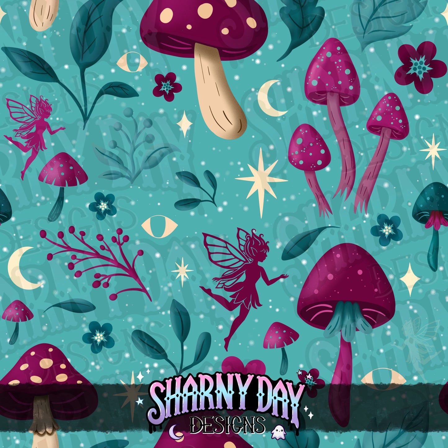 Mystical Forest Limited Exclusive/non-exclusive Seamless Pattern
