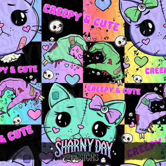 Gurokawa Kitty Exclusive Seamless Pattern Design