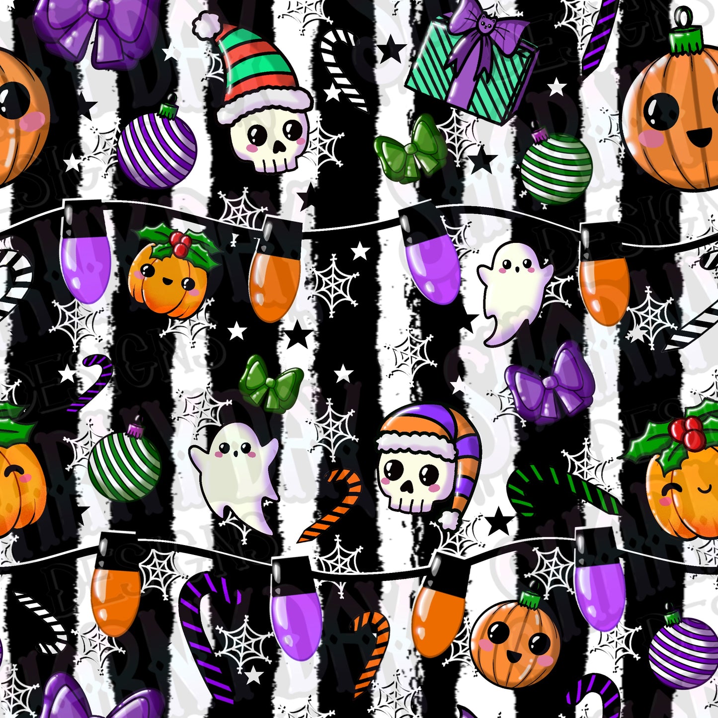 Frightening Festivities Exclusive Seamless Pattern