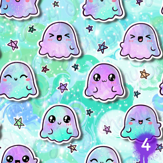 Galaxy Ghosts Exclusive Seamless Pattern