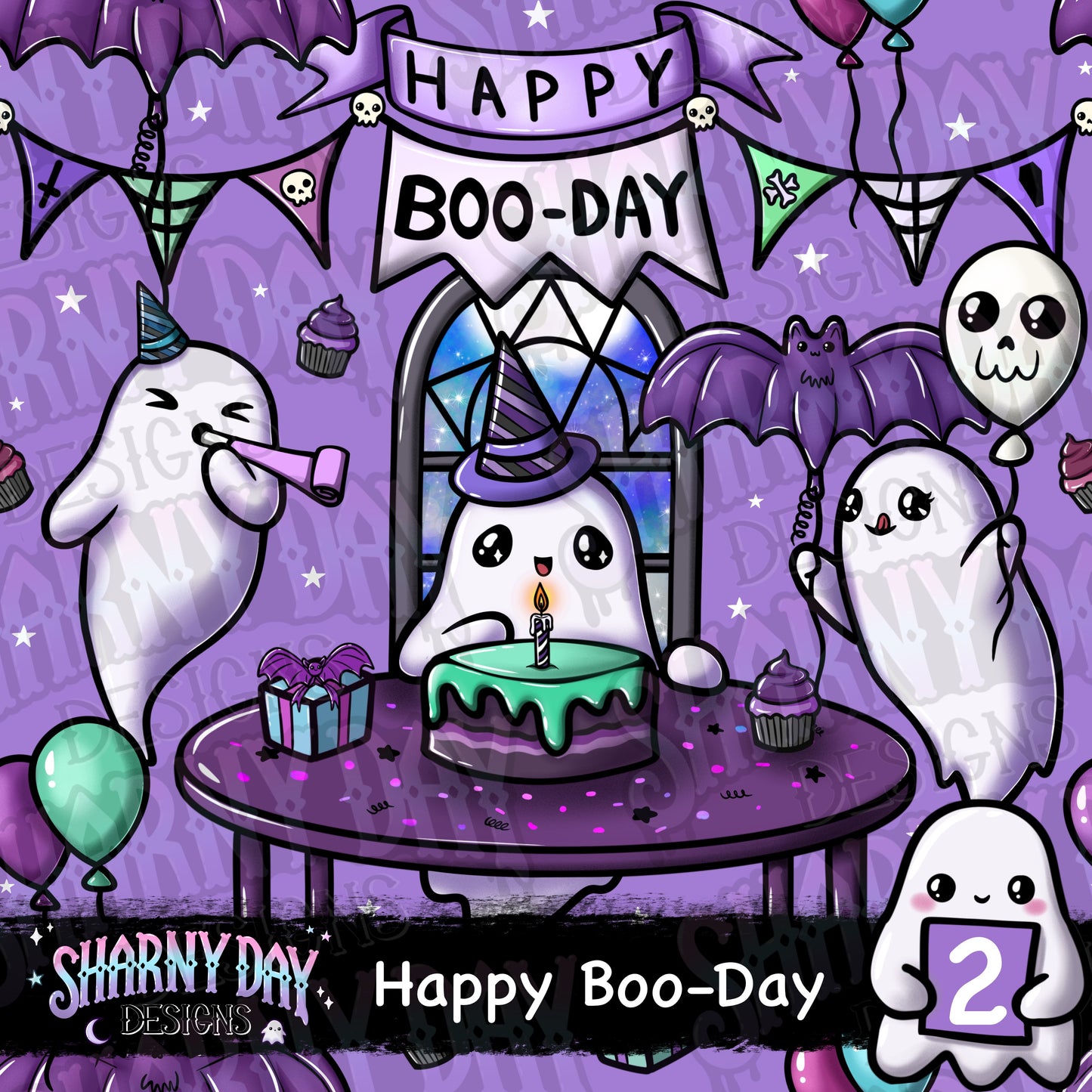 Happy Boo-Day Exclusive Seamless Pattern
