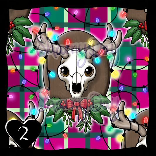 Reindeer Lights Plaque Exclusive Seamless Pattern