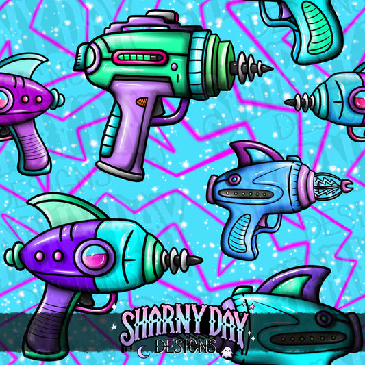 Rayguns Exclusive Seamless Pattern Design
