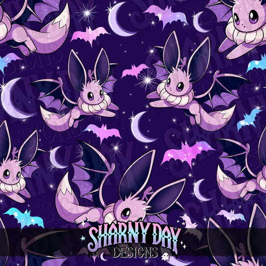 Eevee Bat non-exclusive Seamless Pattern Design