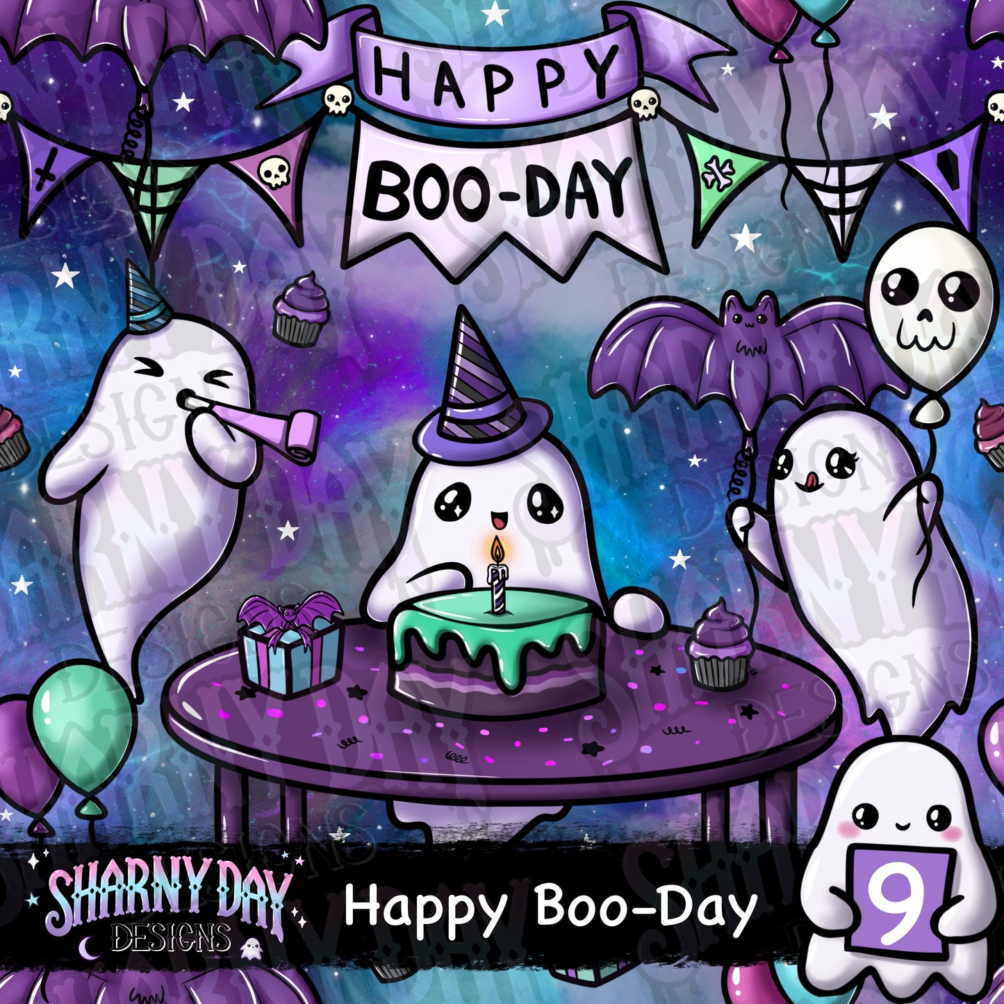 Happy Boo-Day Exclusive Seamless Pattern