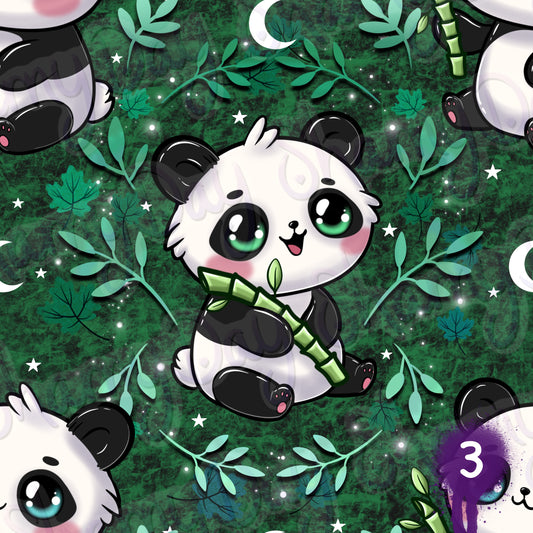 Kawaii Pandas Exclusive Seamless Pattern