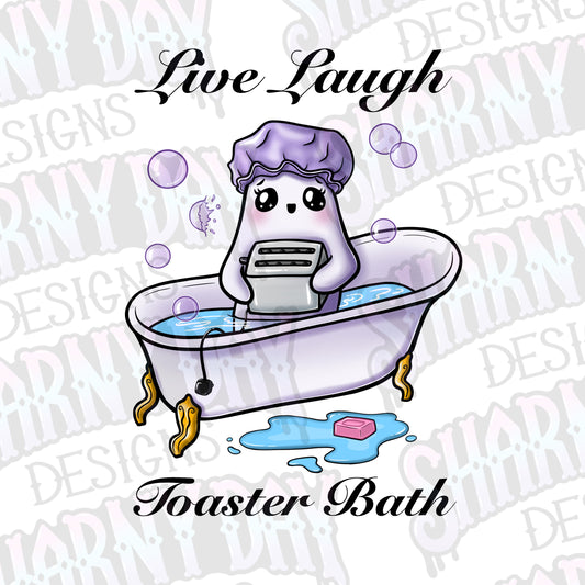 Live Laugh Toaster Bath non-exclusive PNG