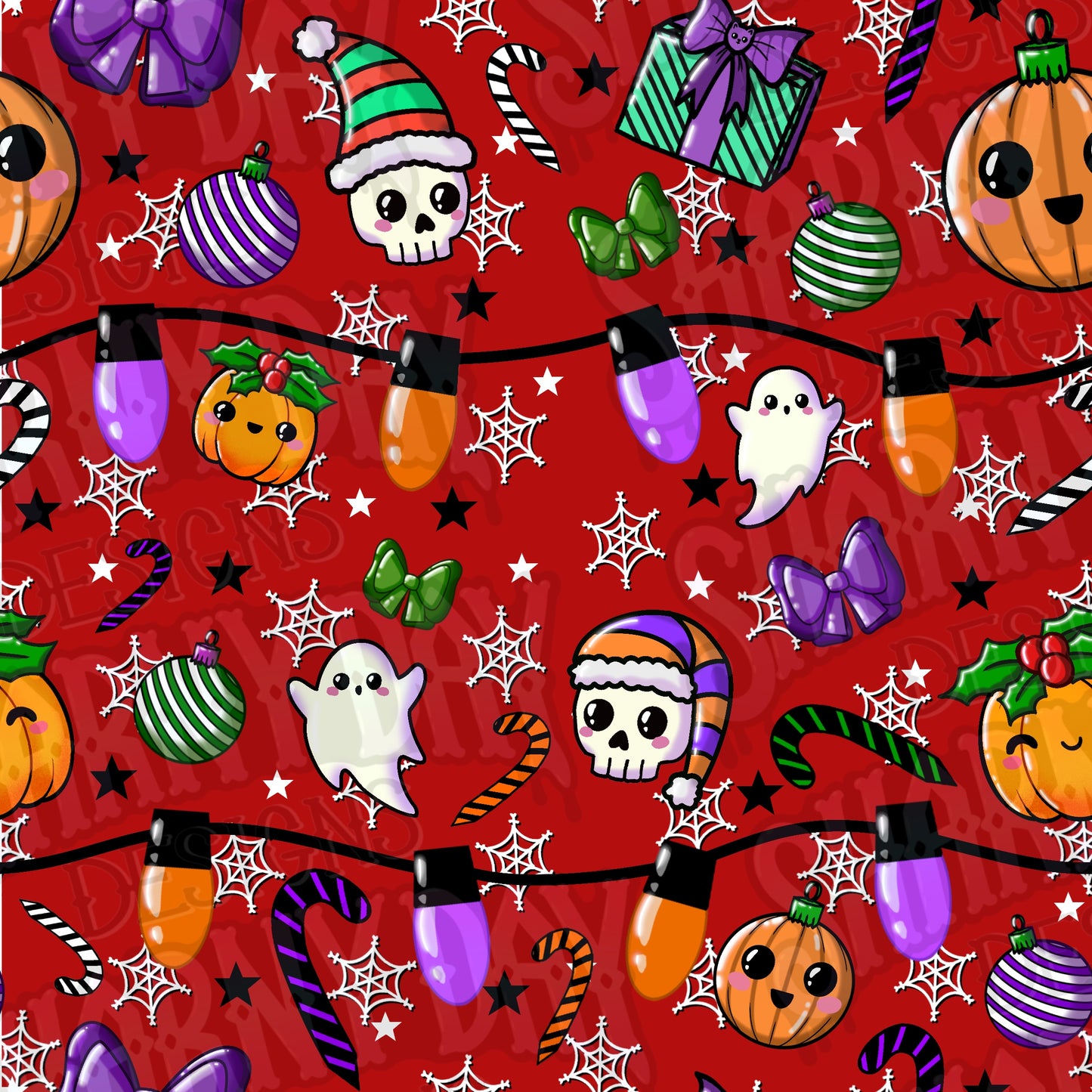 Frightening Festivities Exclusive Seamless Pattern