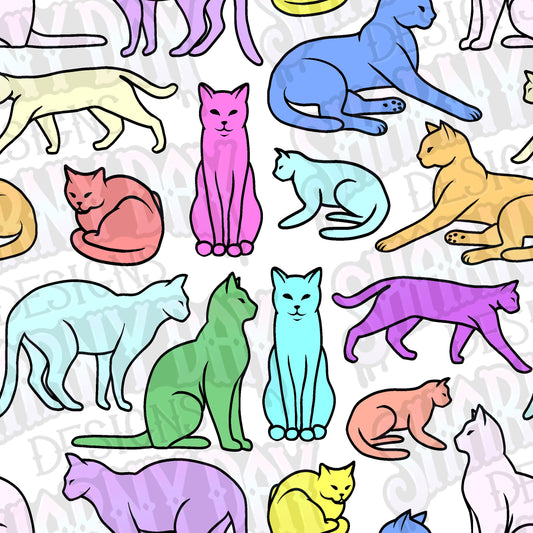 Never too Many Cats Exclusive Seamless Pattern