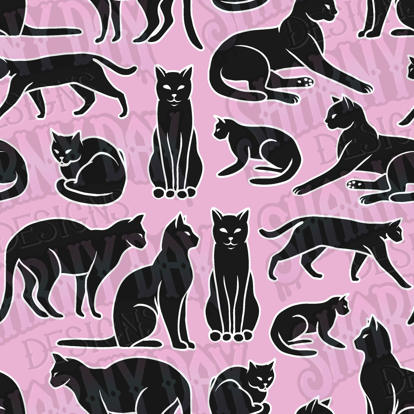 Never too Many Cats Exclusive Seamless Pattern