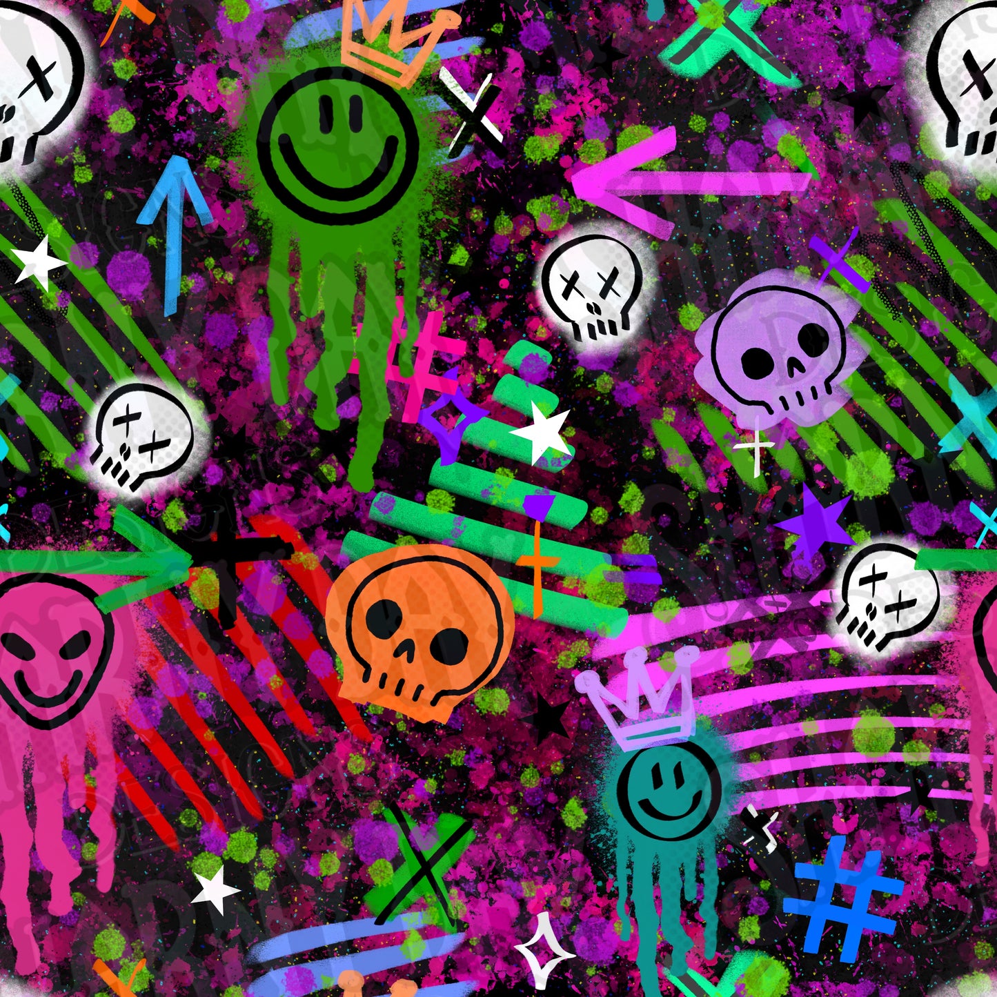 Graffiti Exclusive Seamless Pattern Design