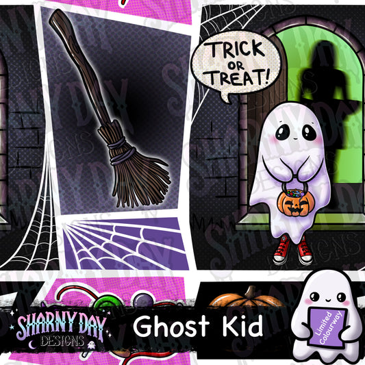 Ghost Kid Limited Exclusive Seamless Pattern