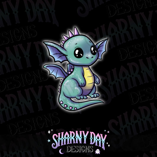 HEXTOBER - Kawaii Sparkle Dragon non-exclusive PNG