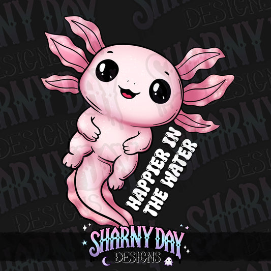 Kawaii Axolotls non-exclusive PNG