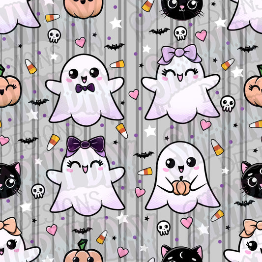 Ghostie Friends Exclusive Seamless Pattern Design