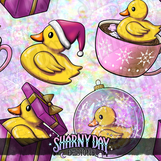 Holiday Rubber Ducks - Exclusive Seamless Pattern Design