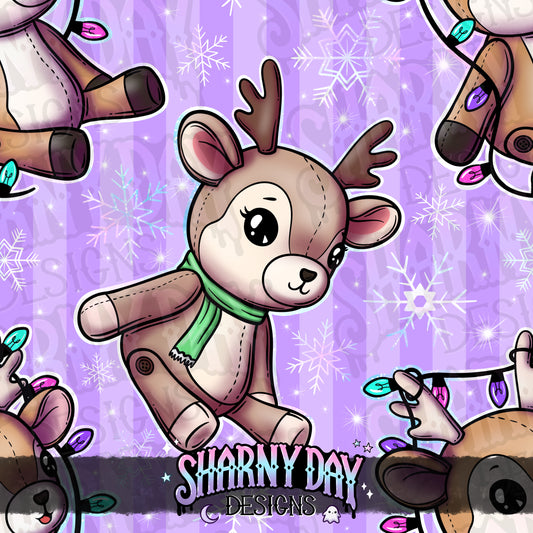Reindeer Plushies - Exclusive Seamless Pattern Design