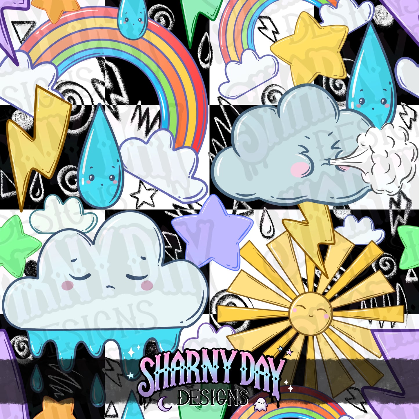 Decora Weather Seamless Pattern Design