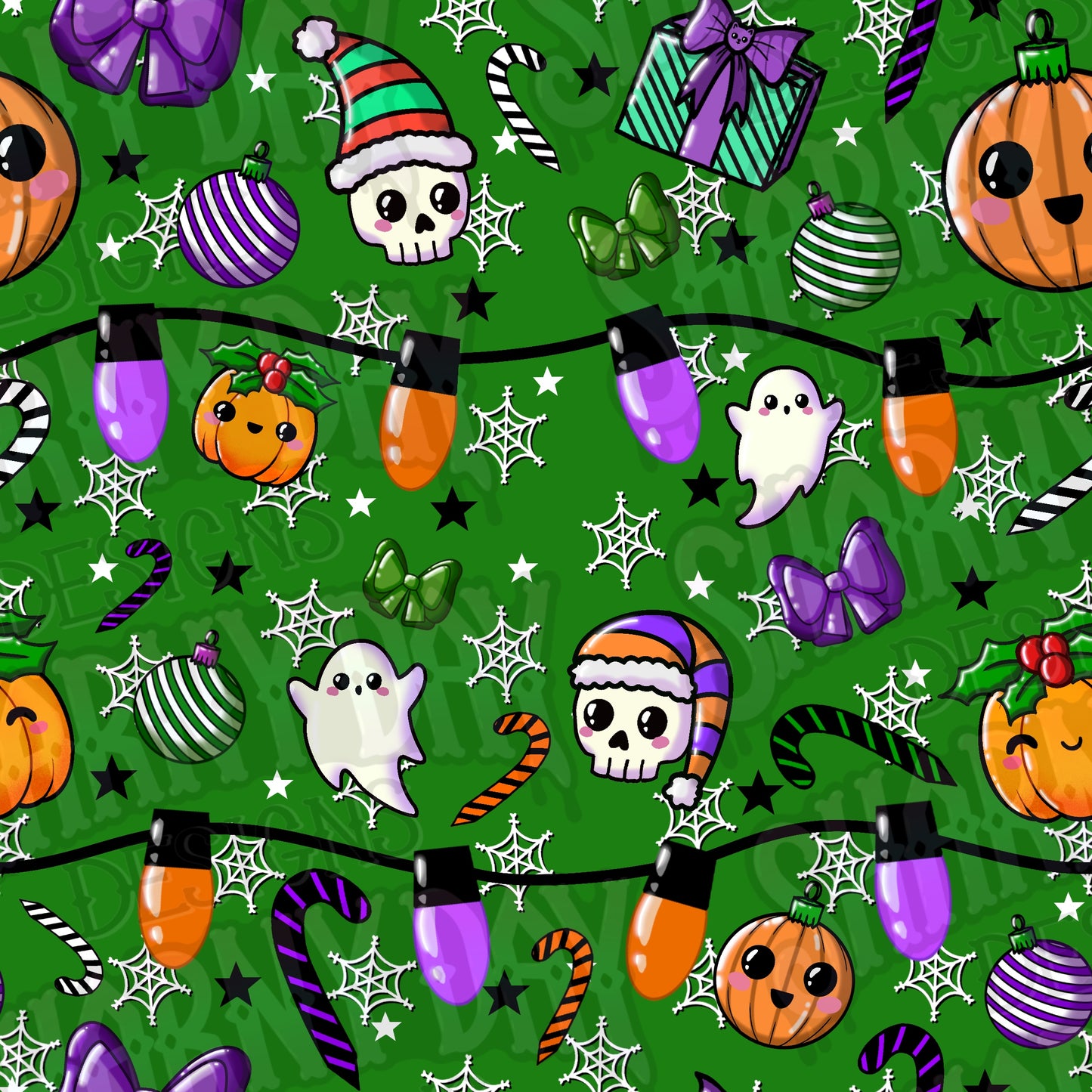 Frightening Festivities Exclusive Seamless Pattern