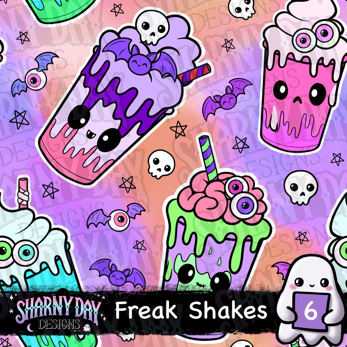 Freak Shakes Exclusive Seamless Pattern