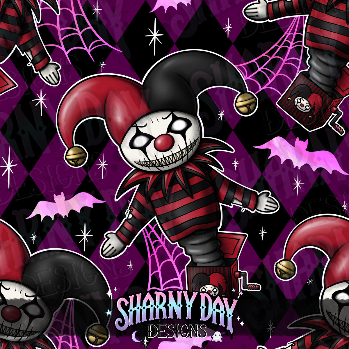 HEXTOBER - Jack Out Of The Box - Exclusive Seamless Pattern Design