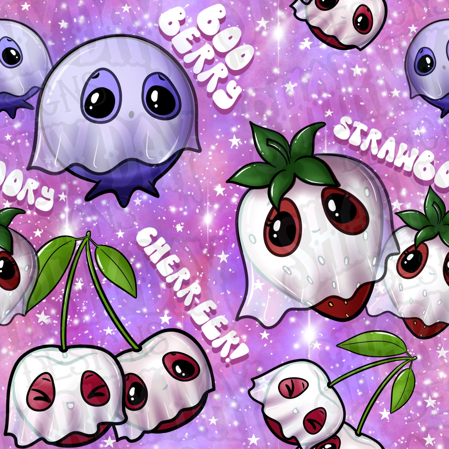 Fruity Boos Exclusive Seamless Pattern Design