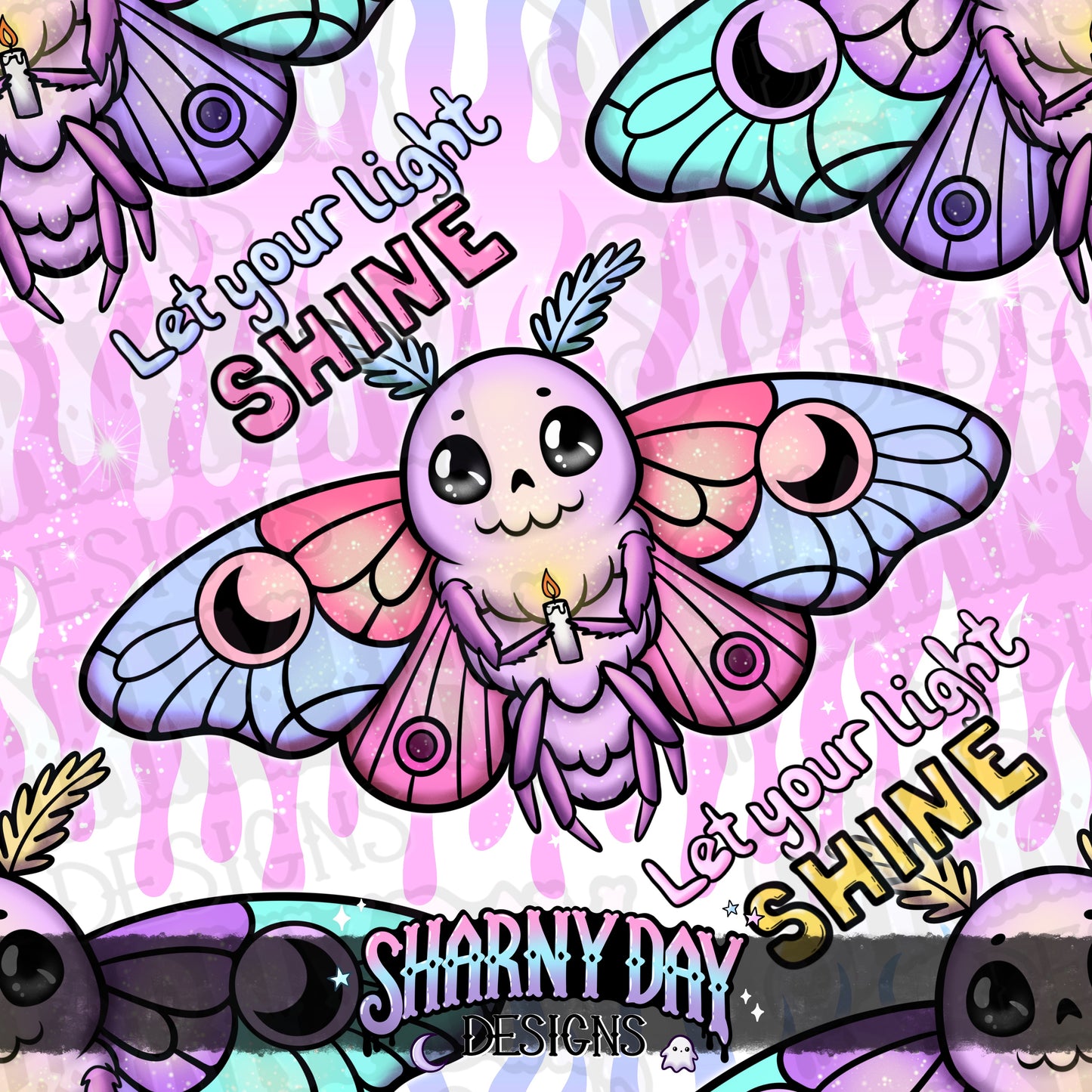 Let Your Light Shine Exclusive Seamless Pattern Design