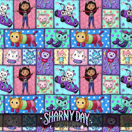 Gabby Girl & Friends non-exclusive Seamless Pattern Design