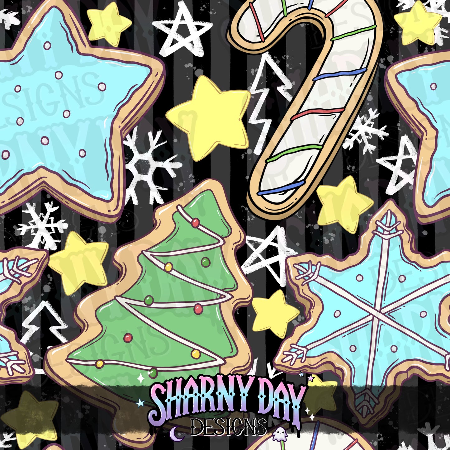 Winter Cookies Exclusive Seamless Pattern Design