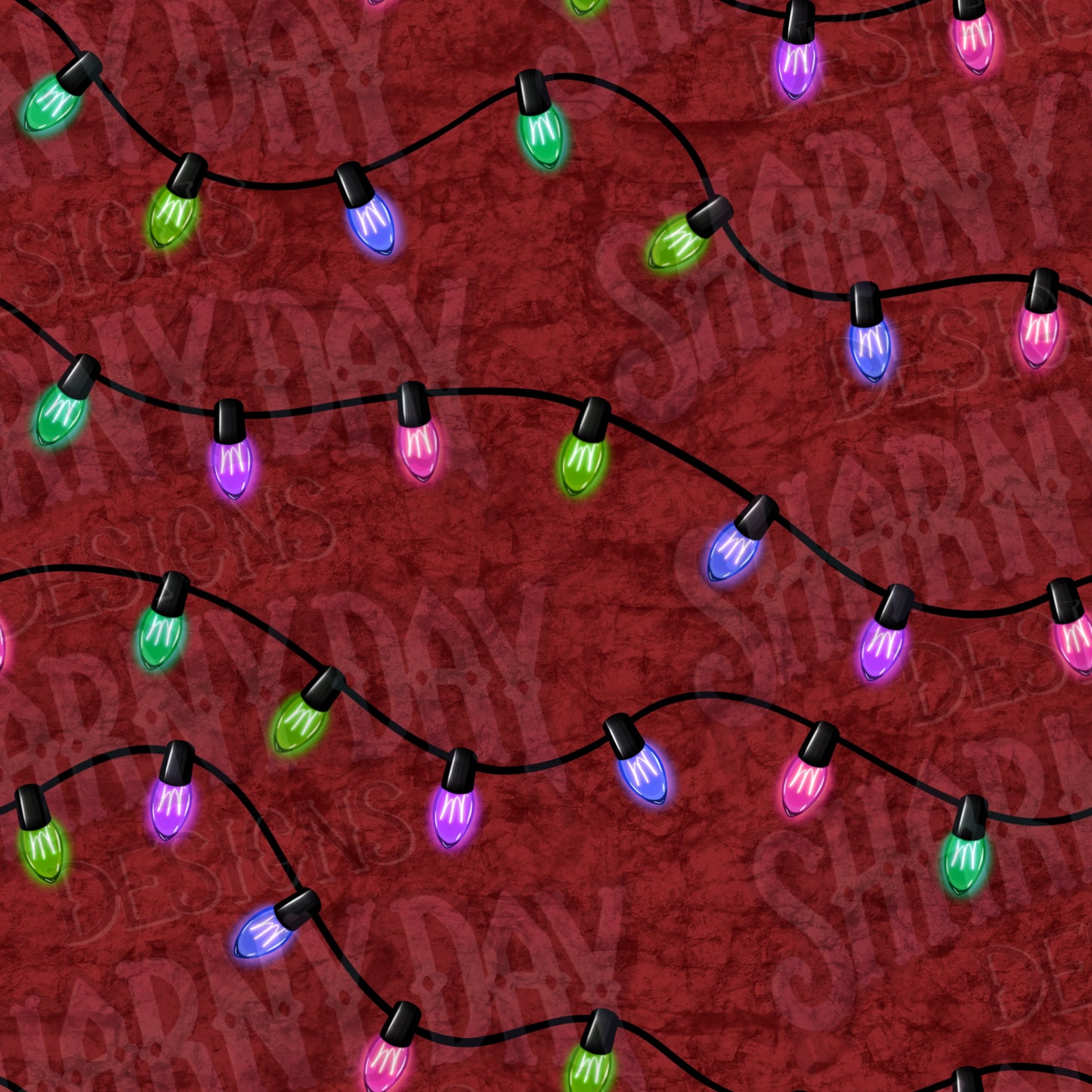 Festive Lights Co Ord non-exclusive Seamless Pattern Design