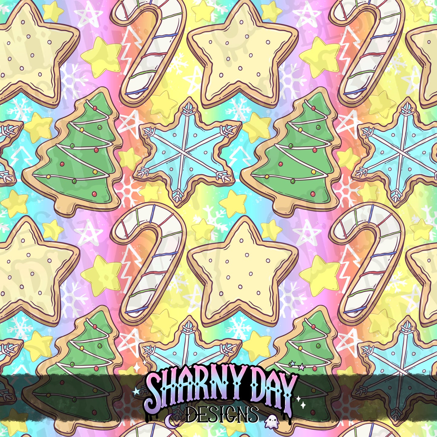 Winter Cookies Exclusive Seamless Pattern Design