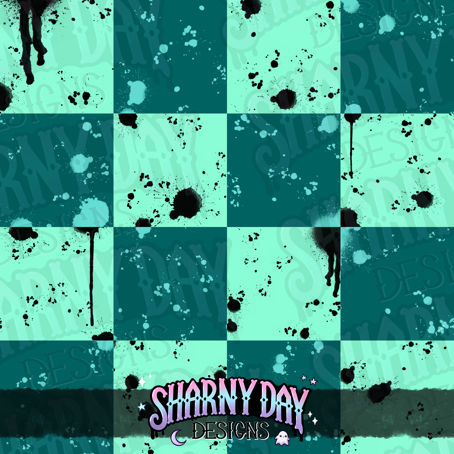 Simple Grunge Checks non-exclusive Seamless Pattern Design